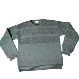 Wensleydale Sheep Shop Longwool Sweater Sage Green Marled Mixed Stitch Sz M?